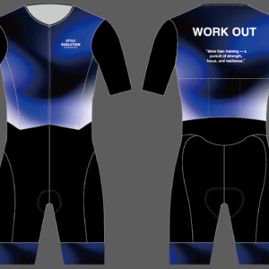 WORK OUT SEPARATE ONE-PIECE.(MID NIGHT CITY BLUE)